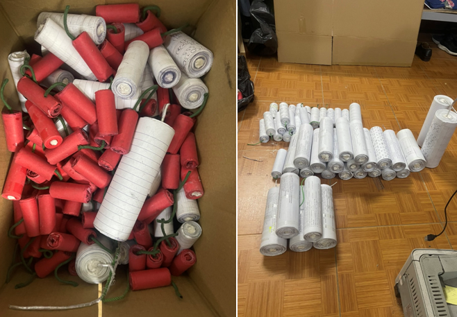 Công an huyện Thủy Nguyên phát hiện nhóm thanh thiếu niên tự chế 18,2kg pháo nổ